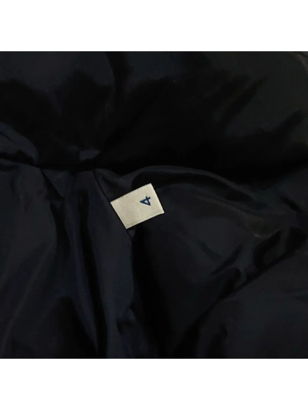 Moncler Khloe Down Coat Navy Fur Belt Included 4